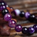 Miniatyrbild 2 av 4: Armband - SHOP-STORY - Andlighet - Violett Agater - Blandat - Vuxen
