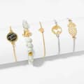 Miniatyrbild 3 av 4: Armband - SHOP-STORY - NICKI - 5 armband - Tropical Style - Rose Gold - Damer