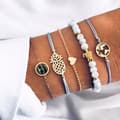 Miniatyrbild 1 av 4: Armband - SHOP-STORY - NICKI - 5 armband - Tropical Style - Rose Gold - Damer