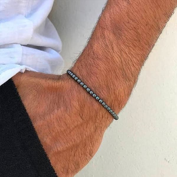 Armband - SHOP-STORY - Regenerering - Hematit - One size 18 cm - Man/Kvinna