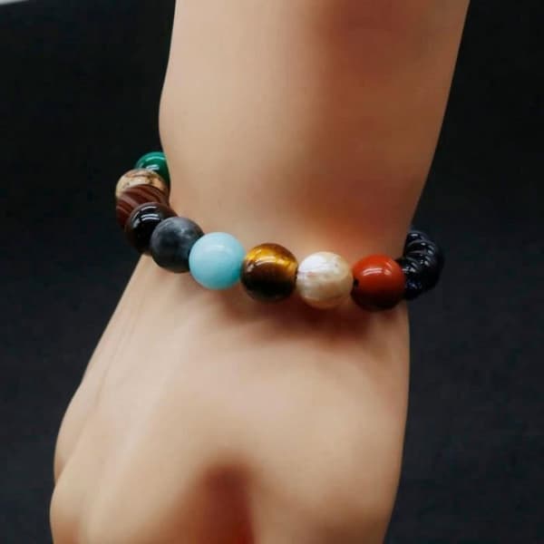 Armband - SHOP-STORY - Solsystem - Agat - Flerfärgad - Blandat