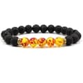 Miniatyrbild 3 av 4: Svart Lava Chakra Armband för kvinnor - UO6293