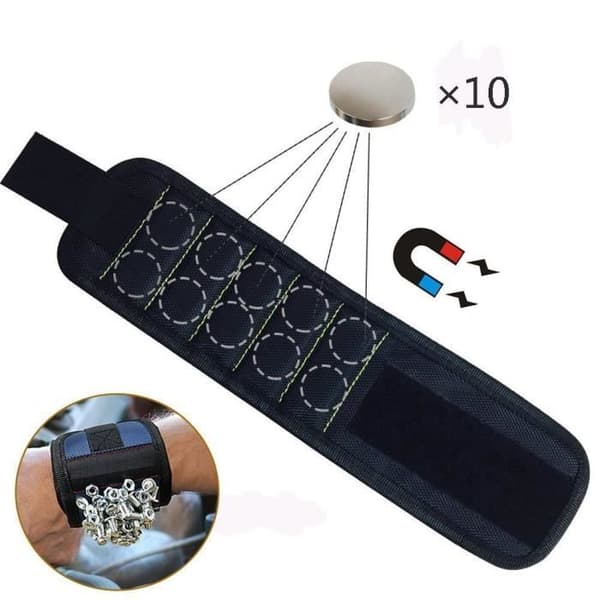Magnetarmband - Stark magnet - DIY - 10 magneter - 100% polyester - Herr