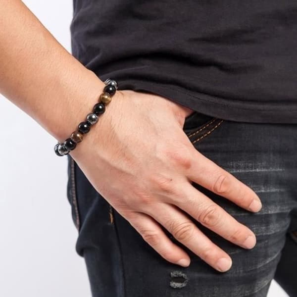 Tiger Eye Triple Protection Armband