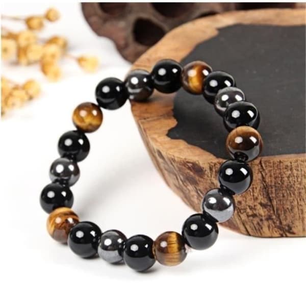 Tiger Eye Triple Protection Armband