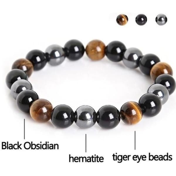 Tiger Eye Triple Protection Armband
