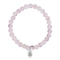 Miniatyrbild 2 av 4: Armband Rose Quartz - 6mm pärlor - 22cm