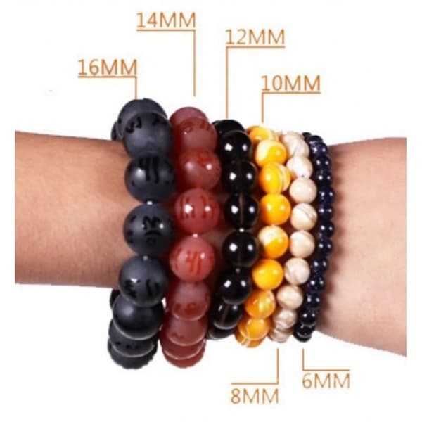 Armband - Litoterapi - Howlite Turquoise - 6mm - 18cm - Skydd och rening