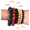Miniatyrbild 3 av 4: Armband - Litoterapi - Howlite Turquoise - 6mm - 18cm - Skydd och rening