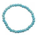 Miniatyrbild 2 av 4: Armband - Litoterapi - Howlite Turquoise - 6mm - 18cm - Skydd och rening