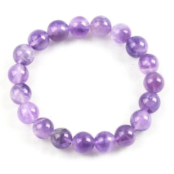 naturstensarmband, turkos-8 mm pärlor-21 cm--naturligt amazonitarmband för män och kvinnor, ametistpärlor, stjärna