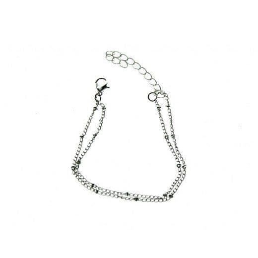 MAVURA armband »Dubbel armband dubbel mini boll armband dam armband arm smycken dubbel silver kedja armband«