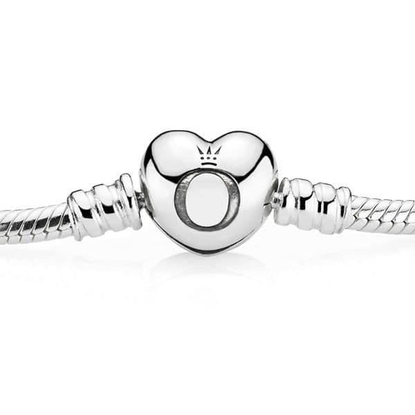 Armband - PANDORA - Moments - 925/1000:e silver - Hjärtlås - 18 cm