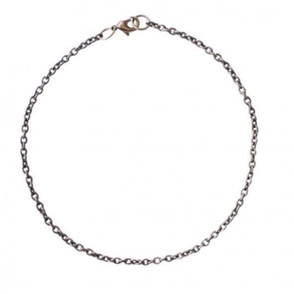 Armband Kedja - ANTRACIT - Liten Länk - 20cm - Mix - Vuxen