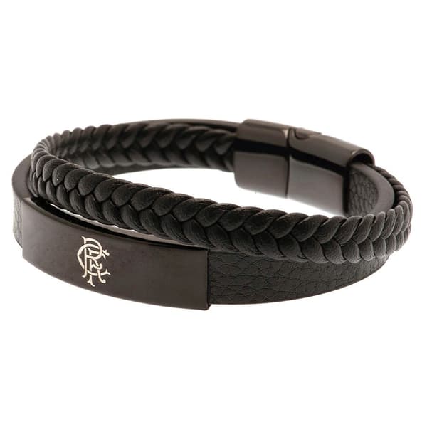 Rangers FC Läder Crest armband