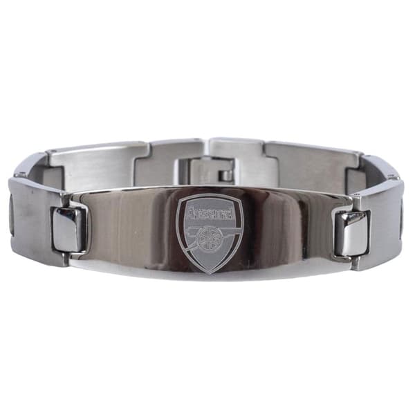 Arsenal FC Ovalt plåtarmband Silver One Size
