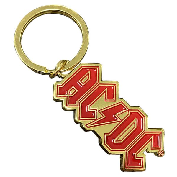 AC/DC Keychain: Logo Gold