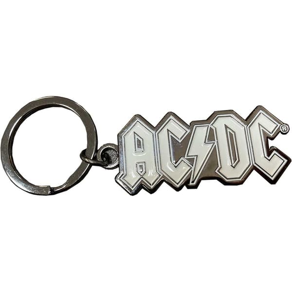 AC/DC Keychain: Logo Mono