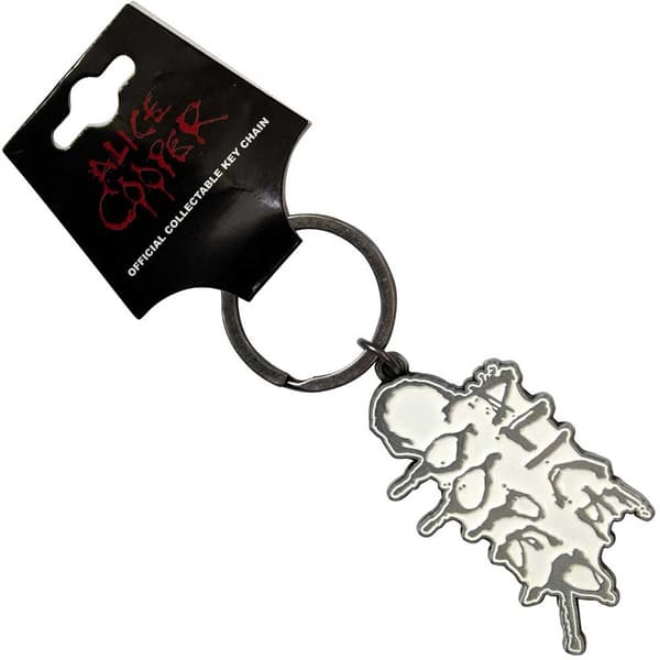 Alice Cooper  Keychain: Dripping Logo Silver