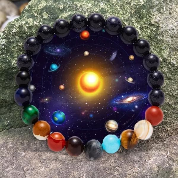 7 Chakra Armband Herr Kvinnor - Naturlig ädelsten 8/10 mm Elastic Yoga Beads Armband - bästa presenterna
