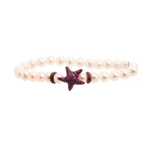 LANCASTER JLA-BRSTAR5WH - Bracelet Dam (16MM)