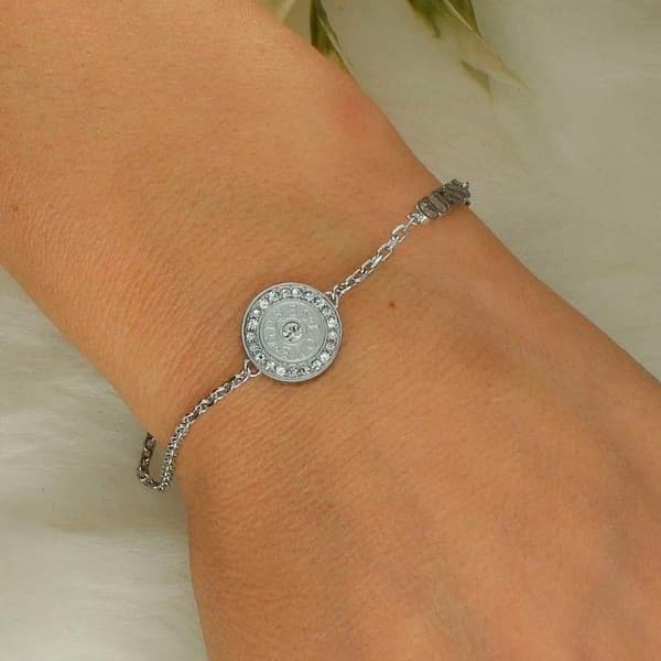 Armband - GUESS - Love Guess Mini - Silver - Metall - Justerbar