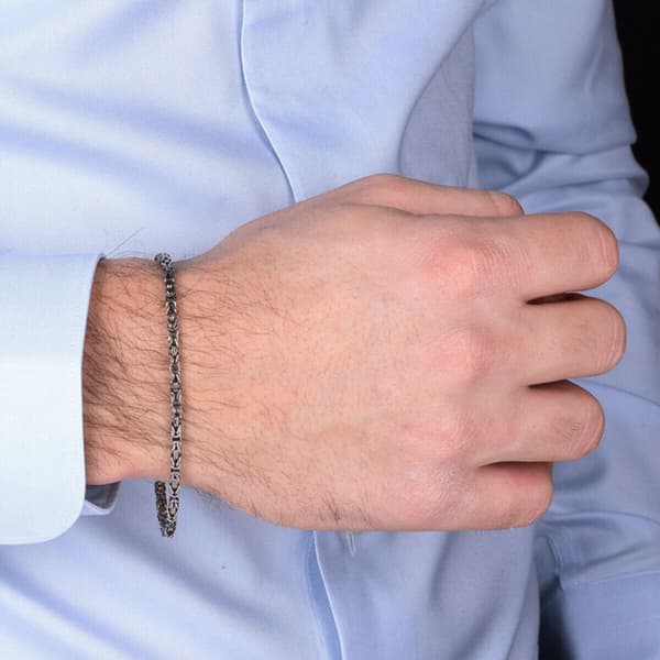 Armbånd til mænd Albert M. WSOX00192.B-19.50CM