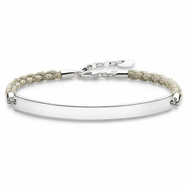 Damarmband Thomas Sabo LBA0029-173-19 Silvrig Vit 15-18 cm 19,5 cm - 16,5-19,5 cm