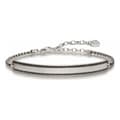 Miniatyrbild 1 av 2: Unisexarmband Thomas Sabo LBA0009-643-11 Silvrig Svart 19 cm 15-18 cm - 15-18 cm