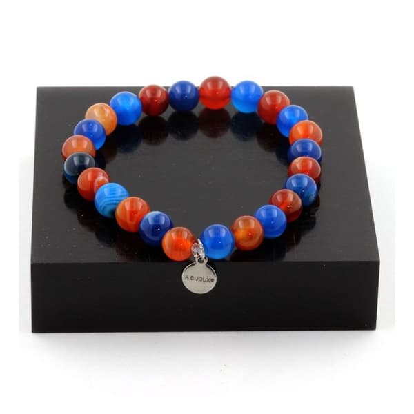 Armband - A Bijoux - Bandagat - 8 mm - Flerfärgad - Tillverkad i Frankrike