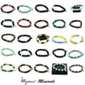 Miniatyrbild 4 av 4: Armband - ABIJOUX - Sibirisk jade nephrit - Lava pärlor 8mm - Längd 19-20cm - Unisex