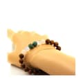 Miniatyrbild 2 av 6: Stenar och mineraler. Namibian Chrysocolla Beads Armband + Titanium Quartz + Rose Quartz + Made in France.