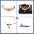 Miniatyrbild 1 av 4: Stenar och mineraler. Smyckesset Armband Halsband Sunstone Beads + Rhodonite + Anpassningsbar storlek.