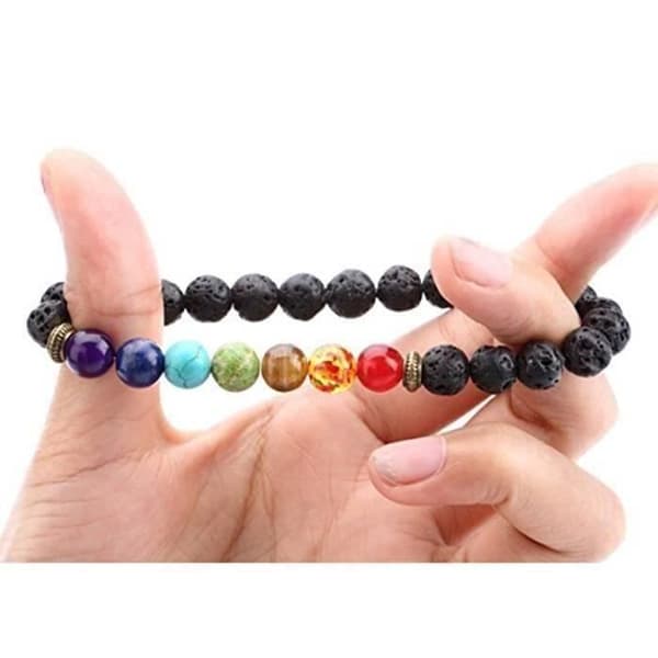 Armband - Agat - 7 Chakran - Energi - Läkning - Skydd