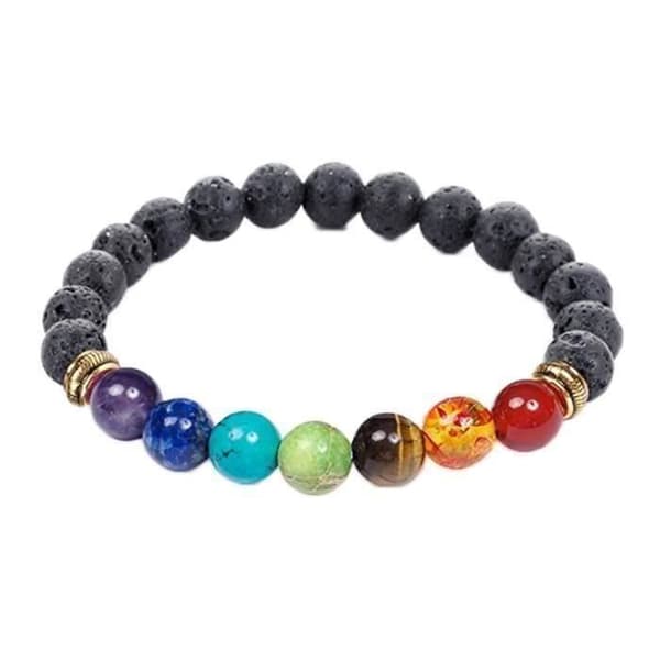 Armband - Agat - 7 Chakran - Energi - Läkning - Skydd