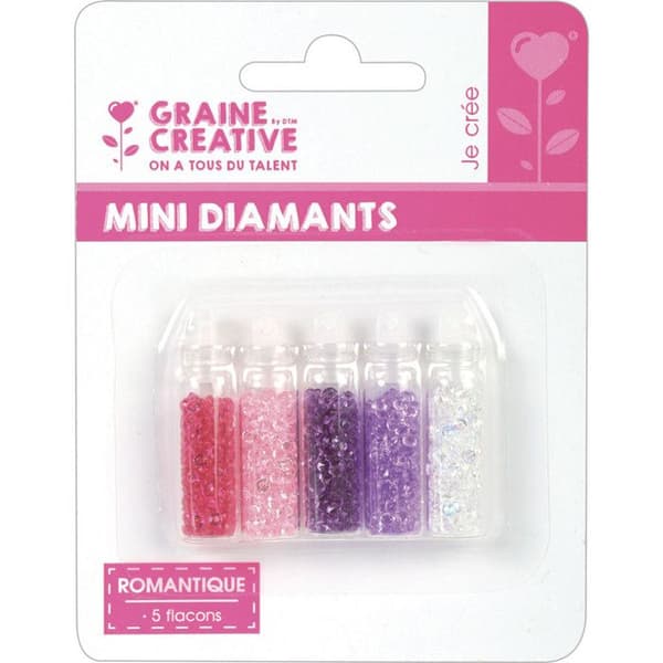 Mikrobollar Mini diamanter romantiska 5 flaskor