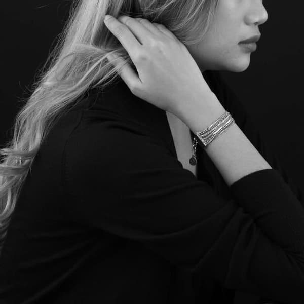 Armband - ORI TAO - Pritzker Beatnik - Rhodiumbeläggning - Silverfärgad - Dam