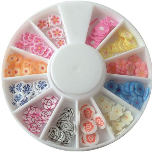 Mini mini blommiga pastellkanter