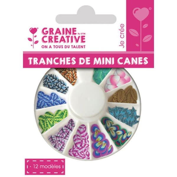 Mini mini caneskivor blad och petal