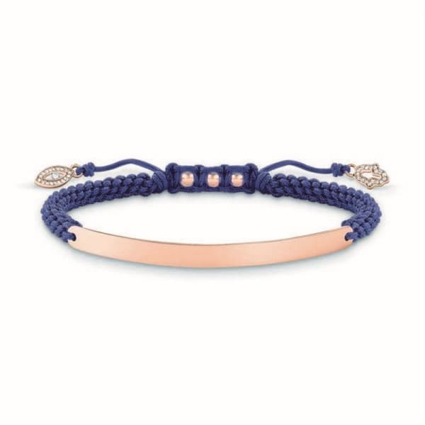 Damarmband Thomas Sabo LBA0068-898-1 Blå Roséguld Silver - 12-19 cm