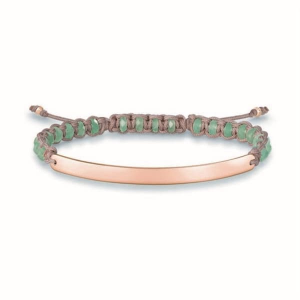 Armbånd til kvinder Thomas Sabo LBA0054 (21 cm) (21 cm) - Grøn