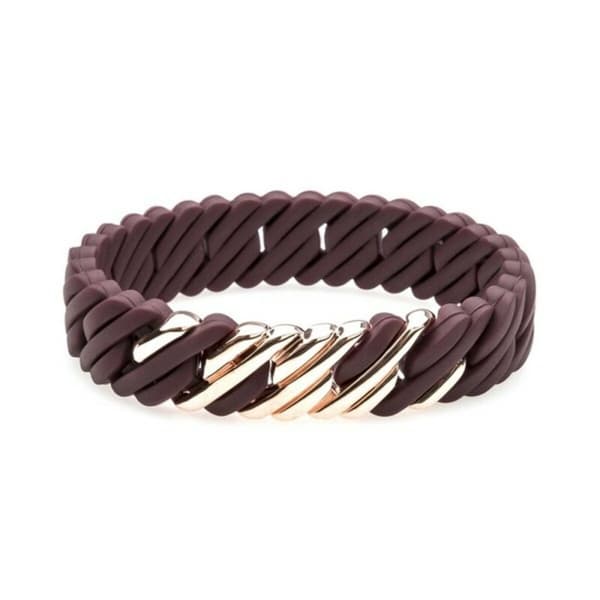 Armbånd til kvinder TheRubz Silikone Rustfrit stål Stål/Silikone - Pink - 15 mm x 18 cm