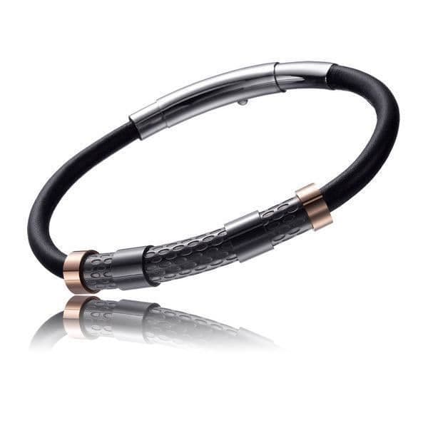 Armband för män - Time Force - TS5097BR23 - Silver - Svart - Blandat