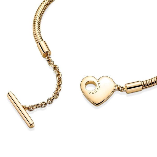 Armband - Pandora - 569285C00-19 - Silver - Guld - Rosa