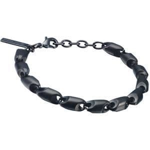 Juvelarmband för män - Polis - SPIRIT PL647-02-21 - Stål - Svart - 210mm