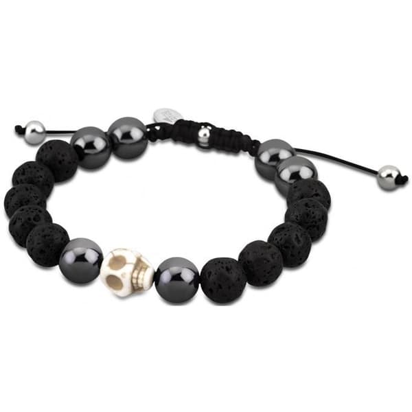 Armband - Lotus Style - LS3019-2-3 - Skalle - Svart - Stål och harts