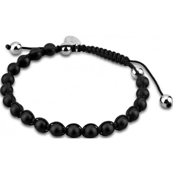 Armband - Lotus Style - LS1455-2-2 - Svarta pärlor - Resin - Herr
