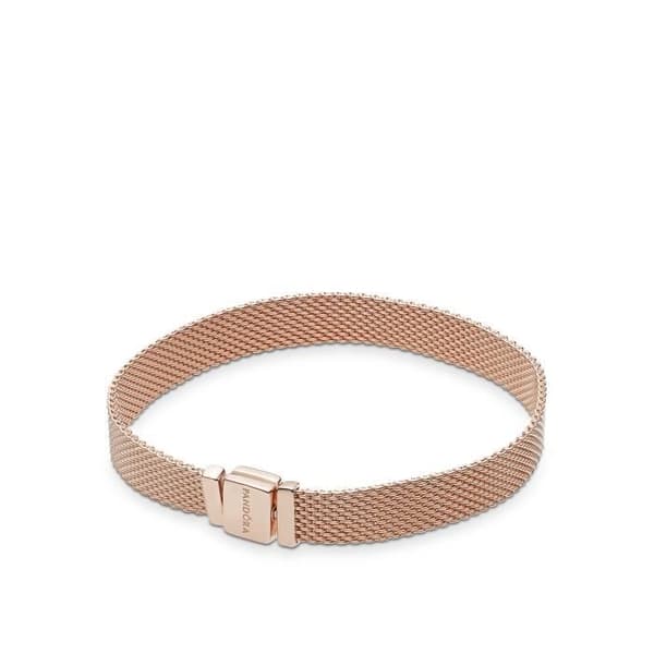 Pandora Reflexions 925 Sterling Silver Rose Gold Color Armband 587712-16 (Längd: 16,00 cm)