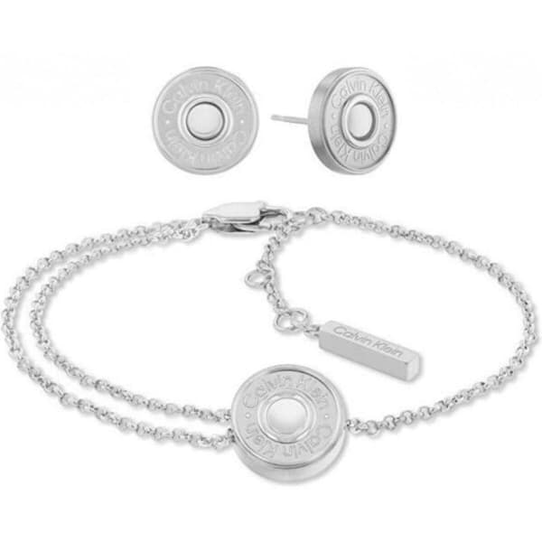 Sæt med armbånd og øreringe Calvin Klein 35700009