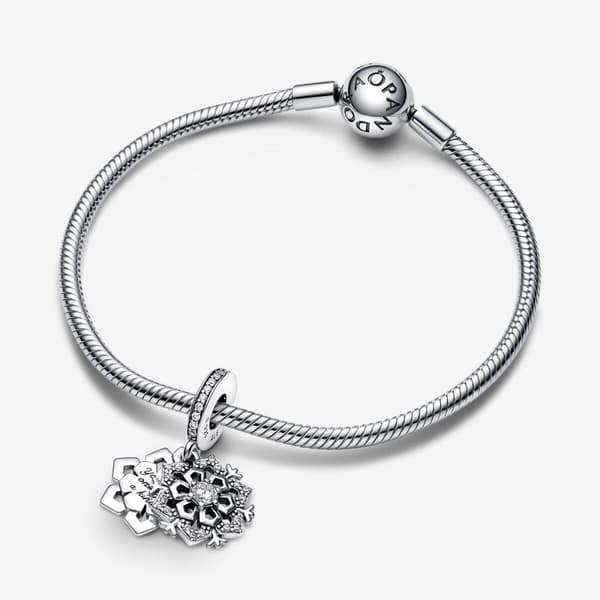 Kimalteleva lumihiutale Double Dingle Charm